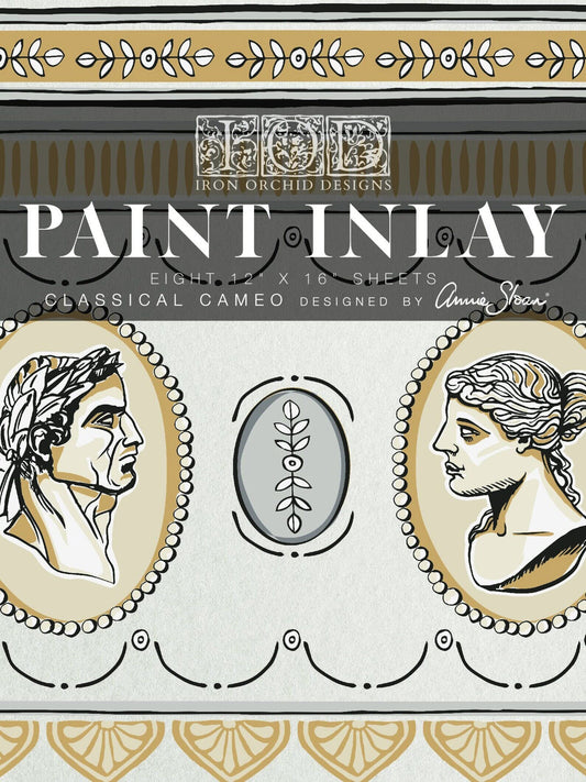 Classic Cameos  IOD Paint Inlay by Iron Orchid Design