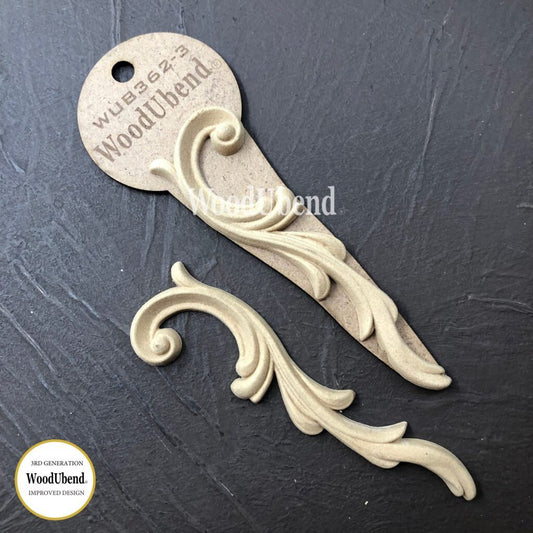 WoodUBend Set Of Scrolls WUB0362-3 (5.11×1.37in)