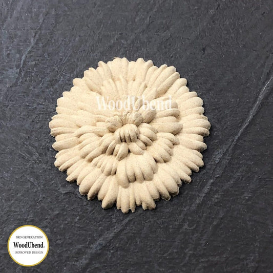 WoodUBend Pack Of Five Flat Carnations WUB0356 (1.96×1.96in)