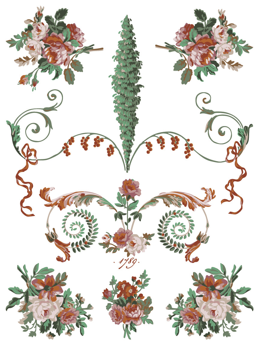La Folie IOD Paint Inlay by Iron Orchid Design (8) 12 X 16 Sheets - 2025 Limited Holiday Release