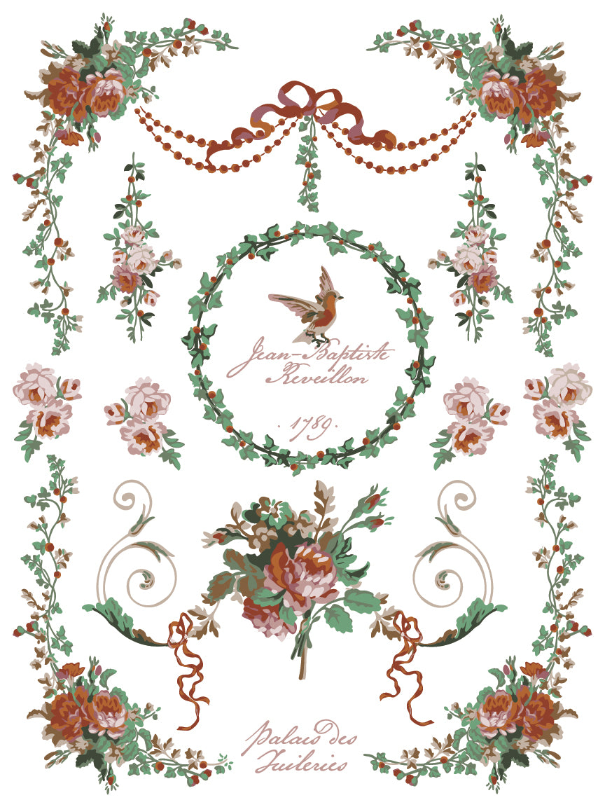 La Folie IOD Paint Inlay by Iron Orchid Design (8) 12 X 16 Sheets - 2025 Limited Holiday Release