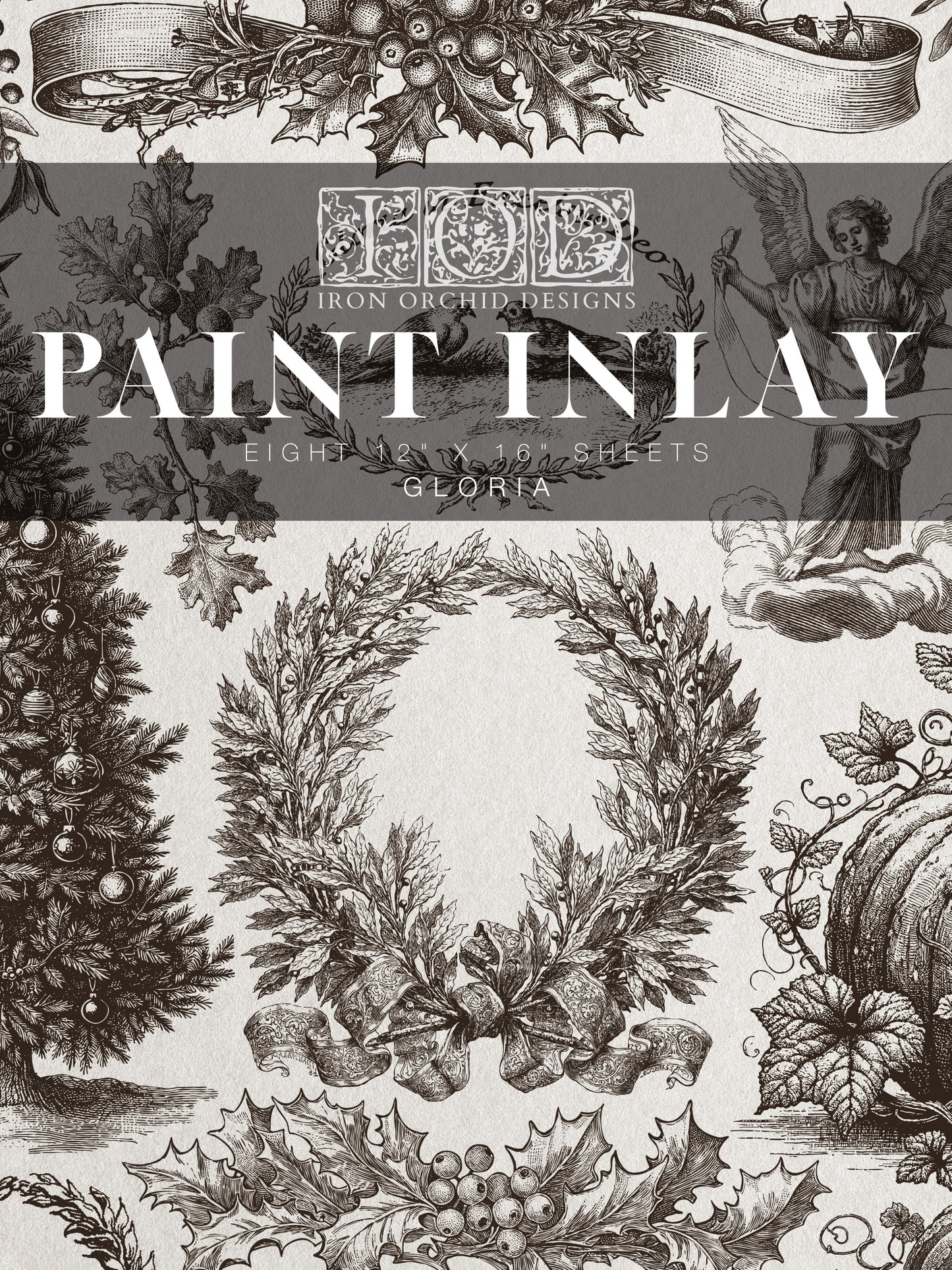 Gloria IOD Paint Inlay by Iron Orchid Design - Limited Release