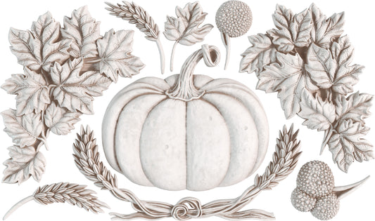 Autumn Cottage IOD décor mould 6 x 10 - by Iron Orchid Designs