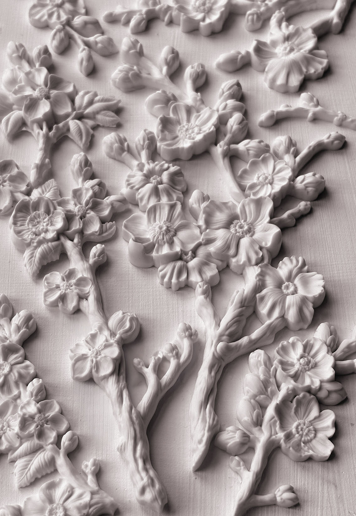 Blossom IOD décor mould 6 x 10 - by Iron Orchid Designs - New Release