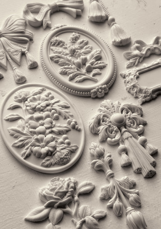 Victoriana IOD décor mould 6 x 10 - by Iron Orchid Designs - 2025 Holiday Release
