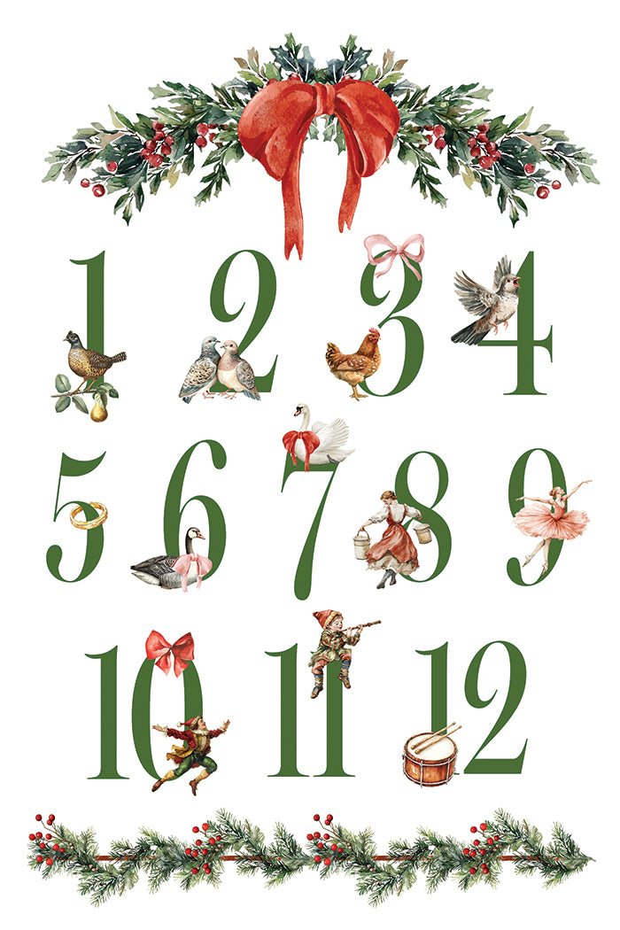 Partridge Lane IOD Transfer Pad with (8) 8 x 12 Sheets by Iron Orchid Designs Rub-On Furniture Transfer Decal - 2025 Limited Holiday Release