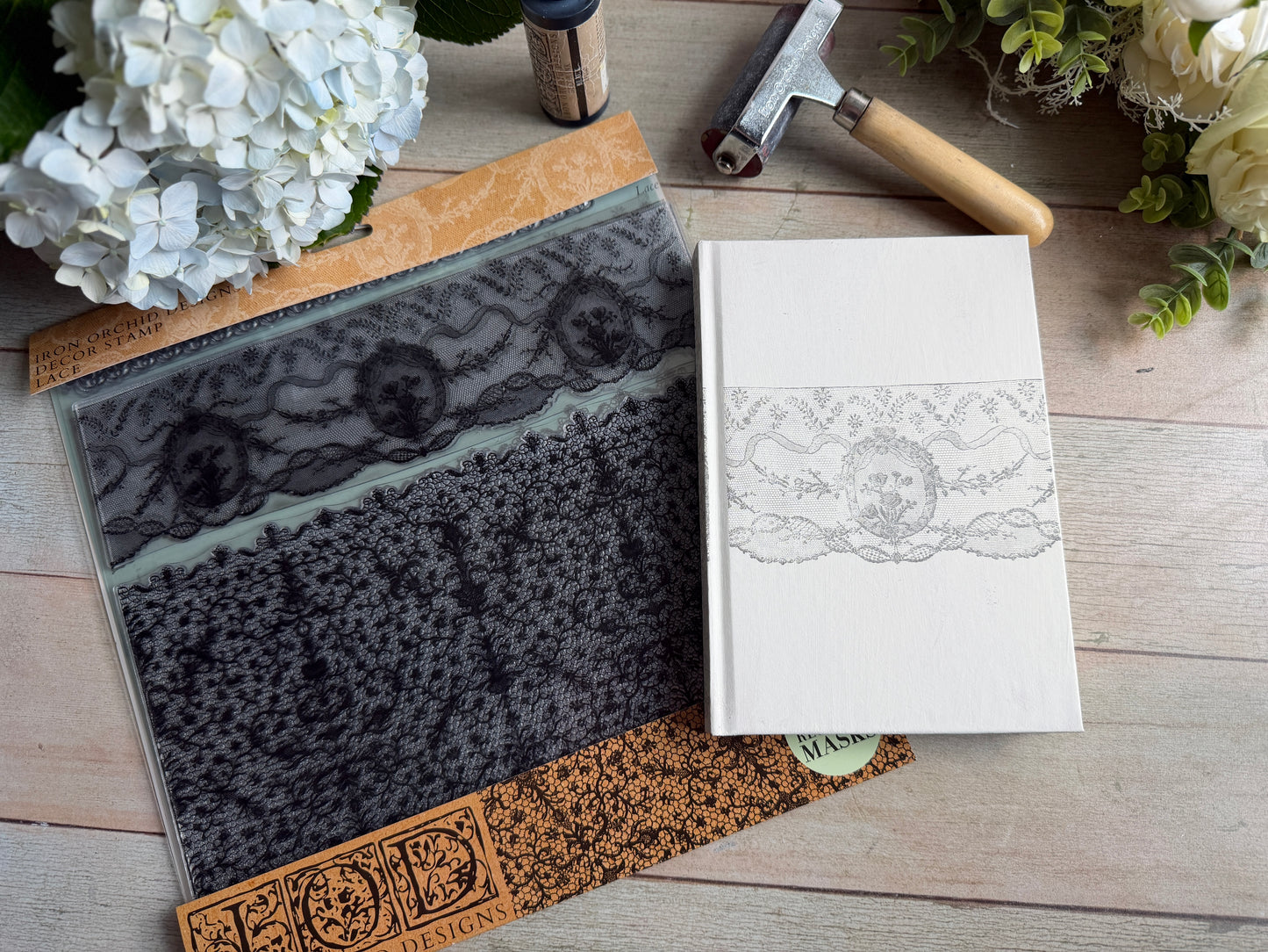 Lace 12 x 12 IOD stamp - by Iron Orchid Designs - New Release