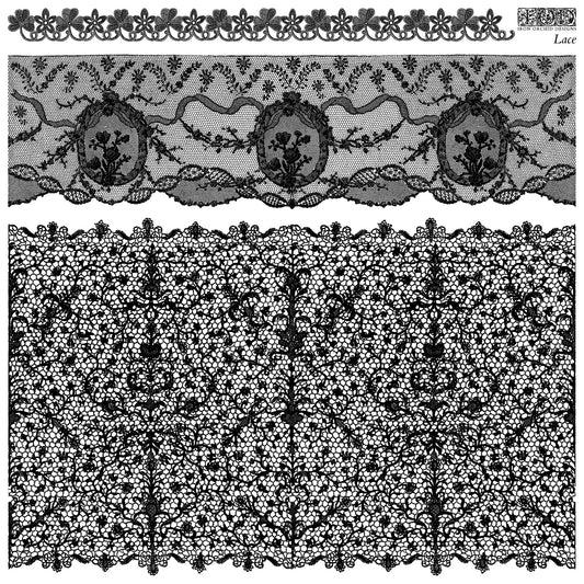 Lace 12 x 12 IOD stamp - by Iron Orchid Designs - New Release