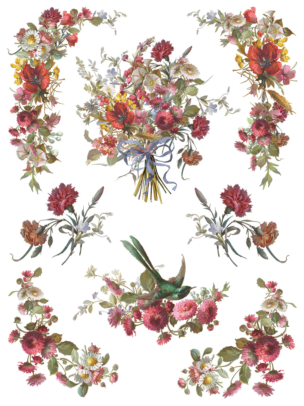 Madeleine IOD Transfer Pad (8) 12 X 16 Sheets by Iron Orchid Designs Rub-On Furniture Transfer Decal - New Release