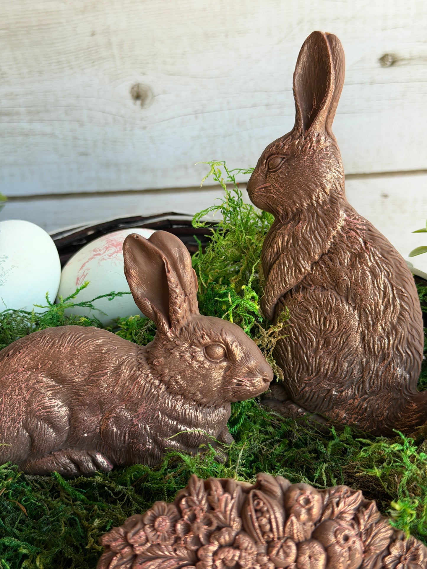 Les Lapins IOD décor mould 6 x 10 - by Iron Orchid Designs - New Release