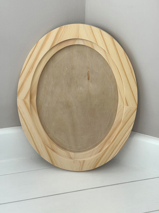 Wood Gallery Blank large Oval 12.7" X 15.7" by IOD - Iron Orchid Designs - New Release