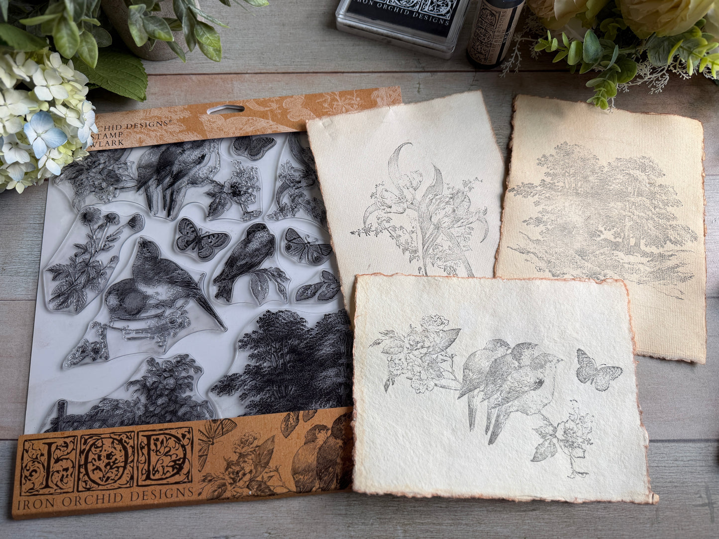 Meadowlark 12 x 12 IOD stamp - by Iron Orchid Designs - New Release