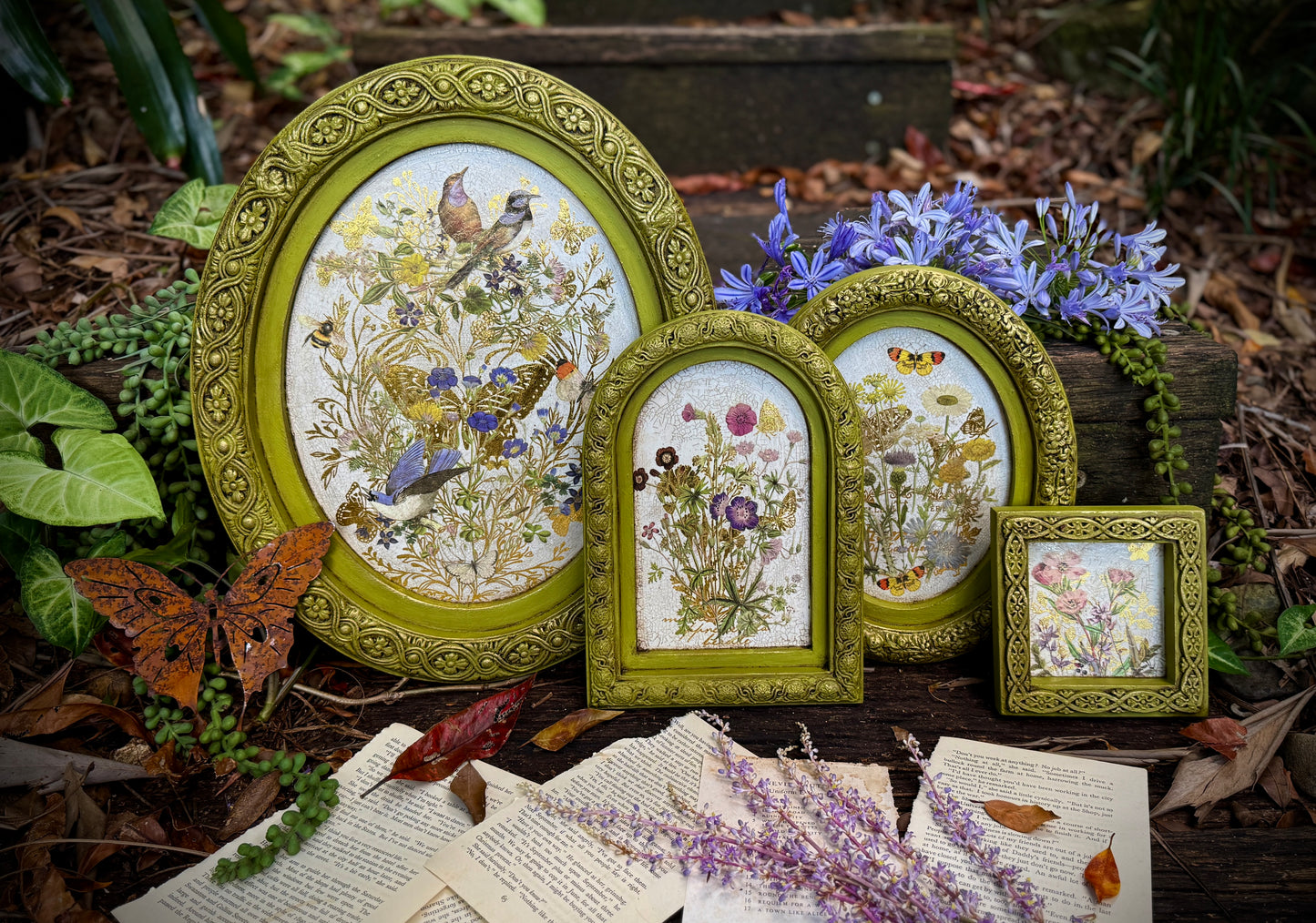Flora Greca IOD Transfer Pad with (8) 8 x 12 Sheets by Iron Orchid Designs Rub-On Furniture Transfer Decal - New Release