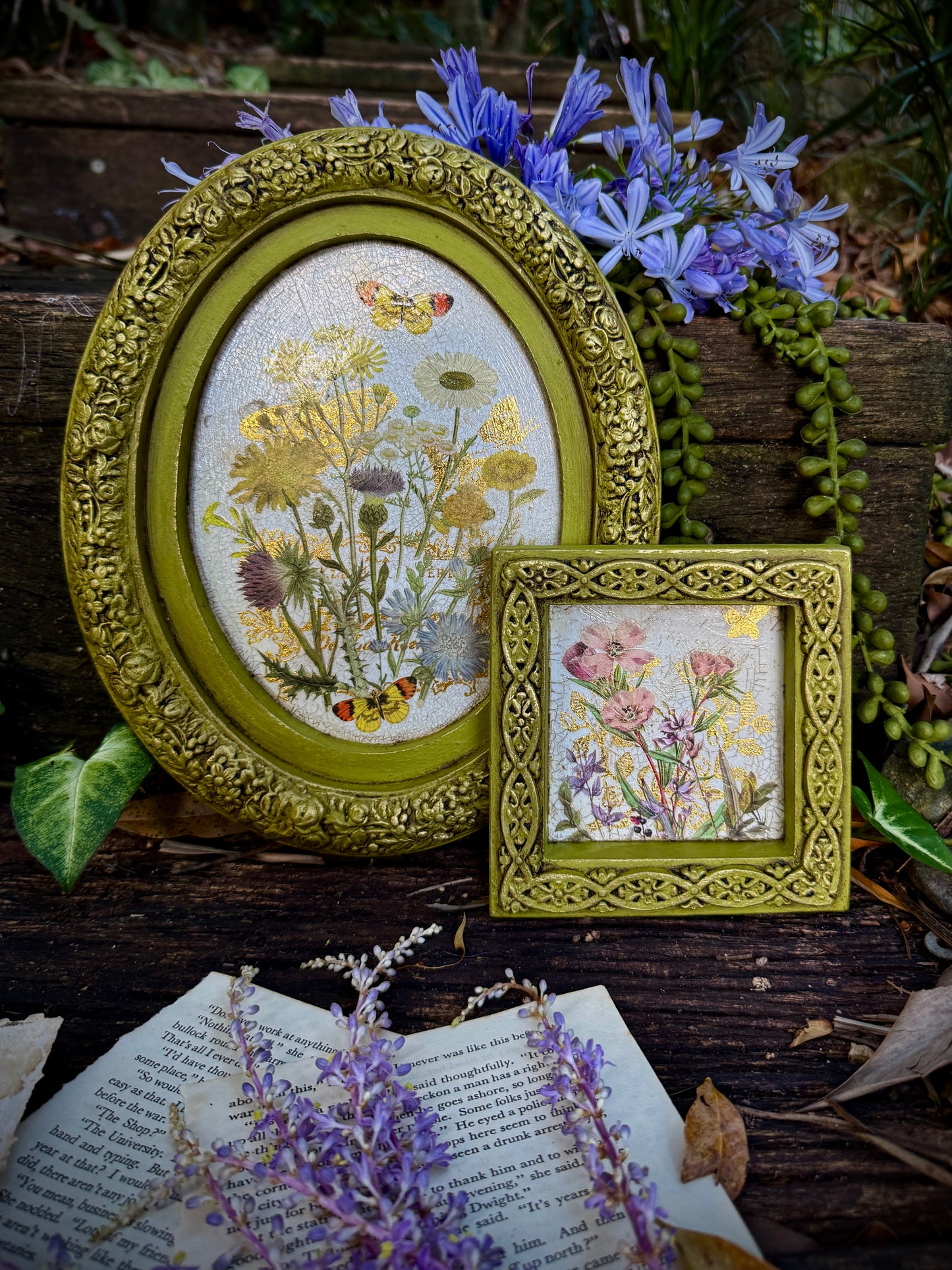Flora Greca IOD Transfer Pad with (8) 8 x 12 Sheets by Iron Orchid Designs Rub-On Furniture Transfer Decal - New Release