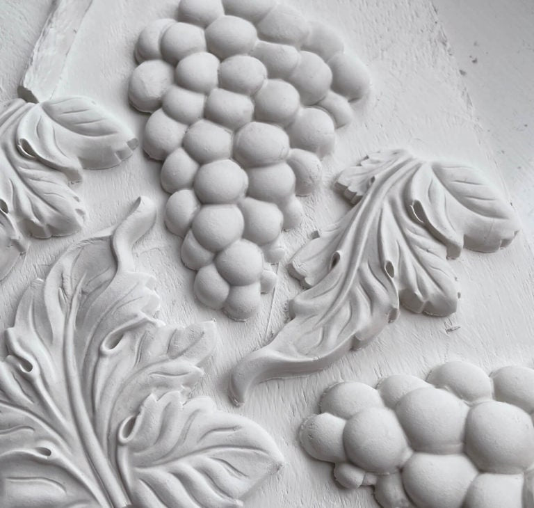 Grapes IOD décor mould 6 x 10 - by Iron Orchid Designs