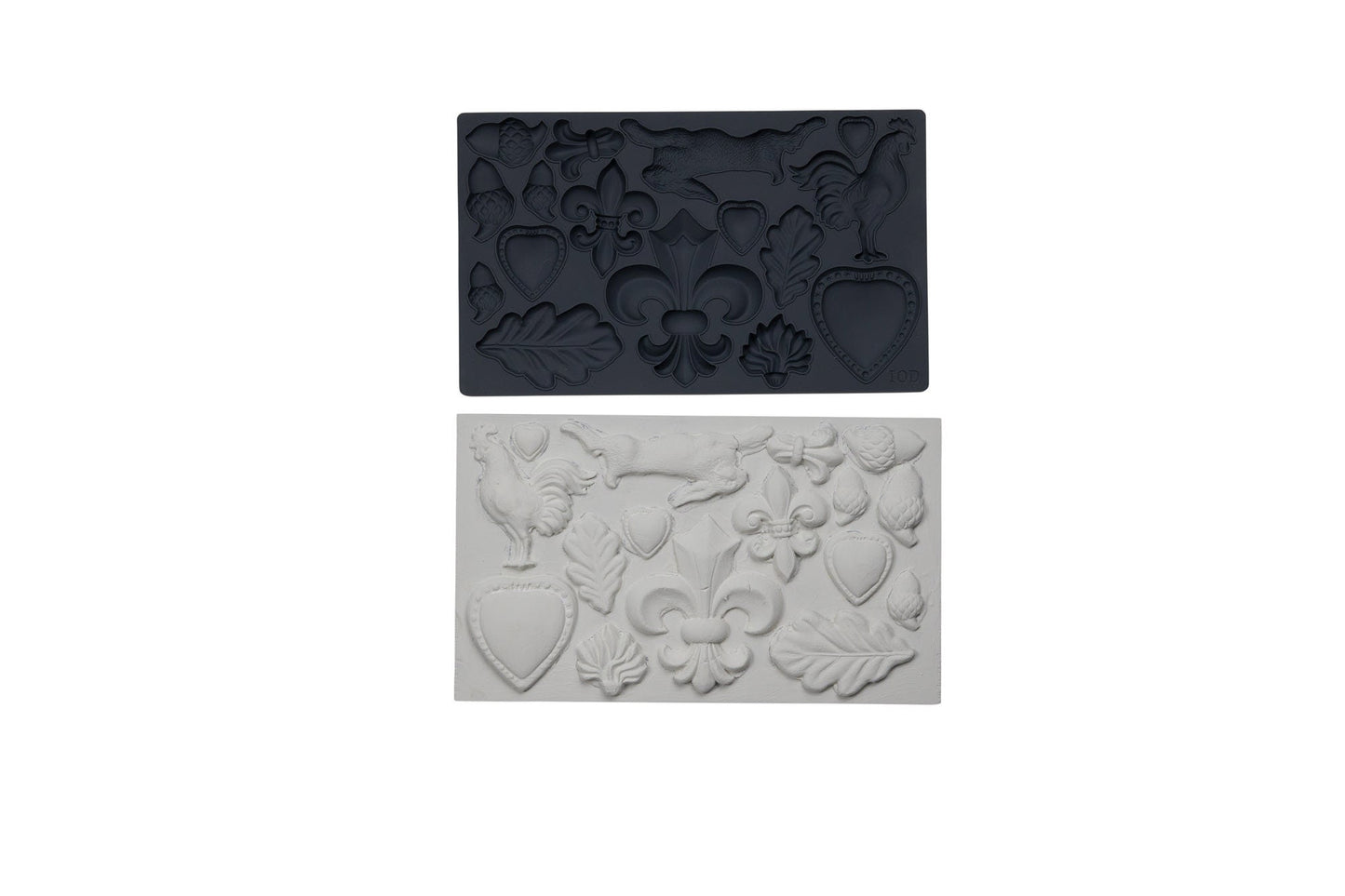 Fleur de lis IOD décor mould 6 x 10 - by Iron Orchid Designs