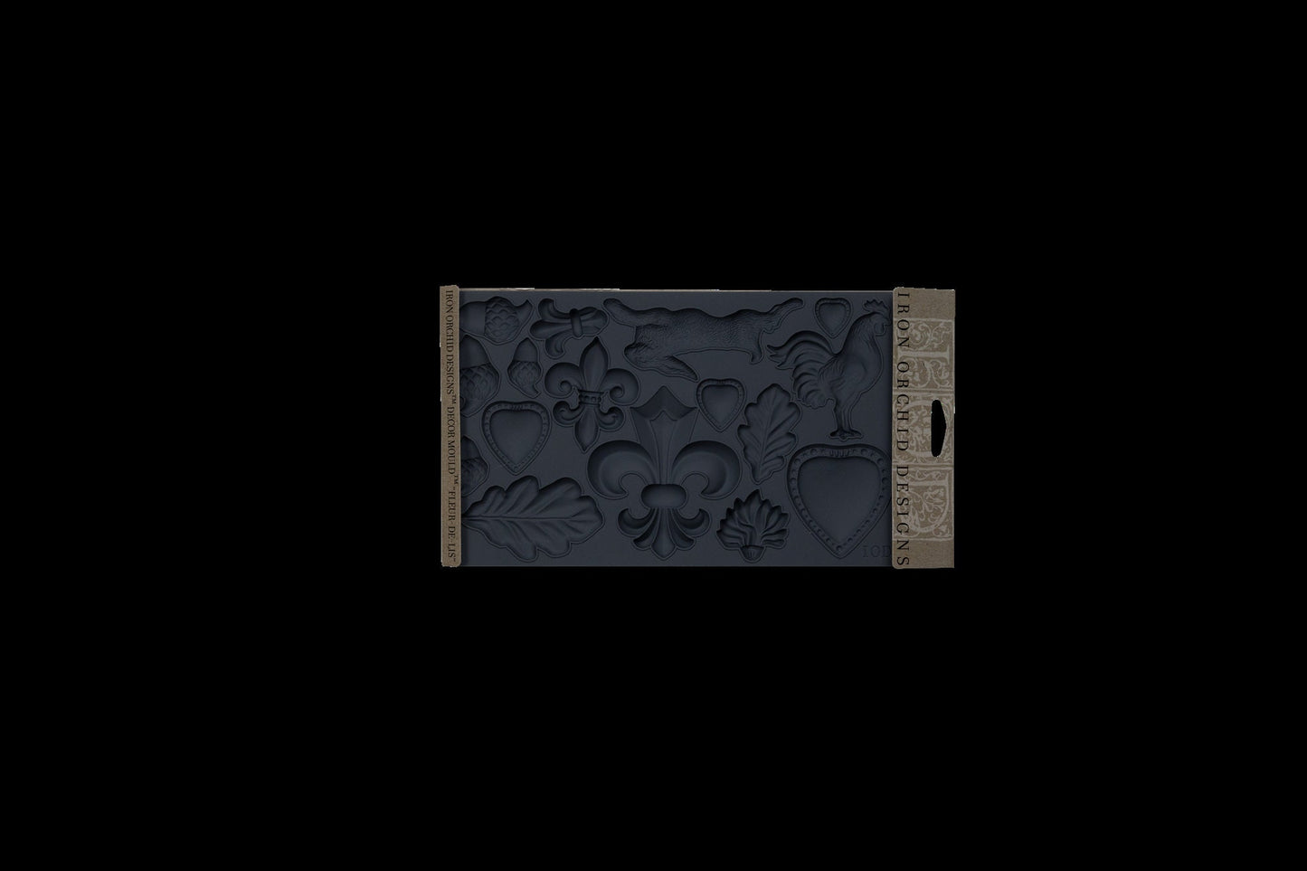 Fleur de lis IOD décor mould 6 x 10 - by Iron Orchid Designs