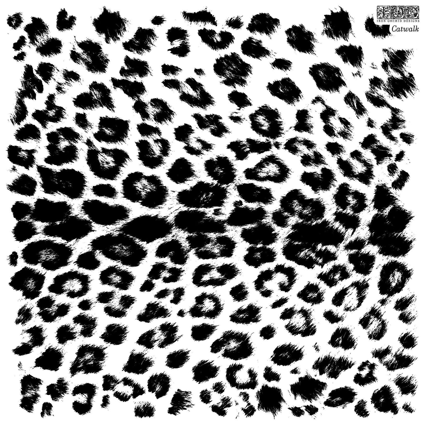 Catwalk 12 x 12 IOD stamp - by Iron Orchid Designs - Retired