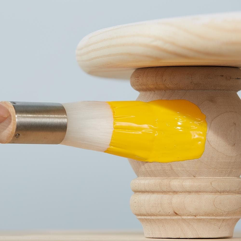 Zibra 1″ stubby round brush paint brush