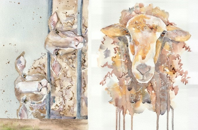 Roycycled Decoupage Paper | Sheep 20" x 29" Sheet