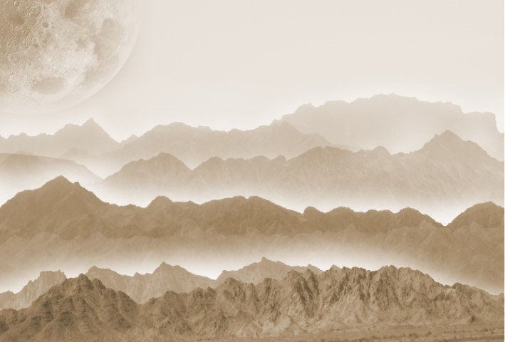 Roycycled Decoupage Paper | Misty Mountains20" x 29" Sheet