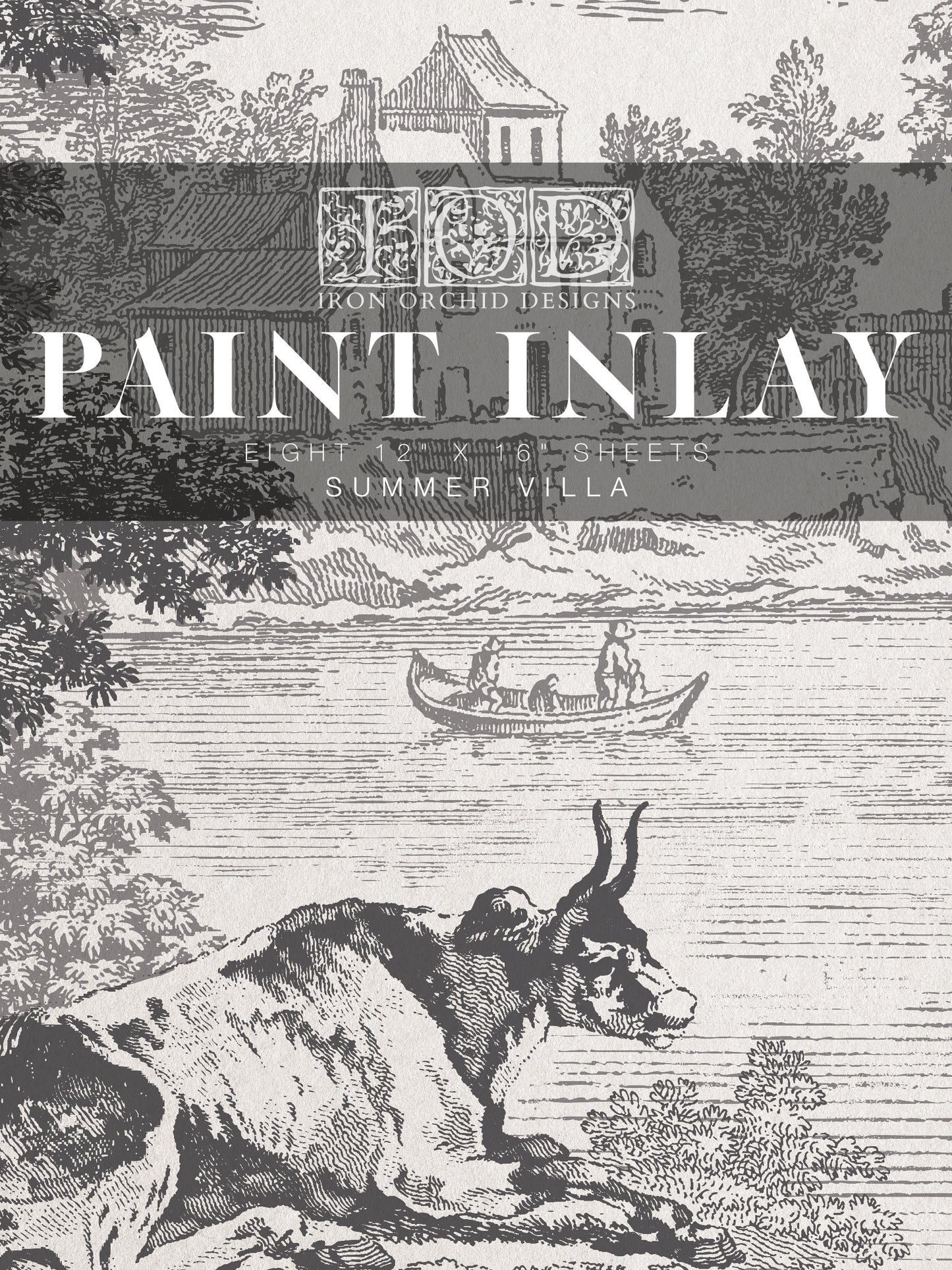 Summer Villa IOD Paint Inlay by Iron Orchid Design (8) 12 X 16 Sheets - Limited Release