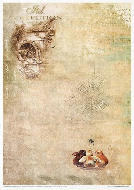 Spring Impressions ITD Collection decoupage paper |  11 sheets of rice paper A4 (8.27x11.7in) - RP051