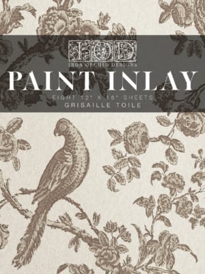 Grisaille IOD Paint Inlay by Iron Orchid Design (8) 12 X 16 Sheets - Limited Release