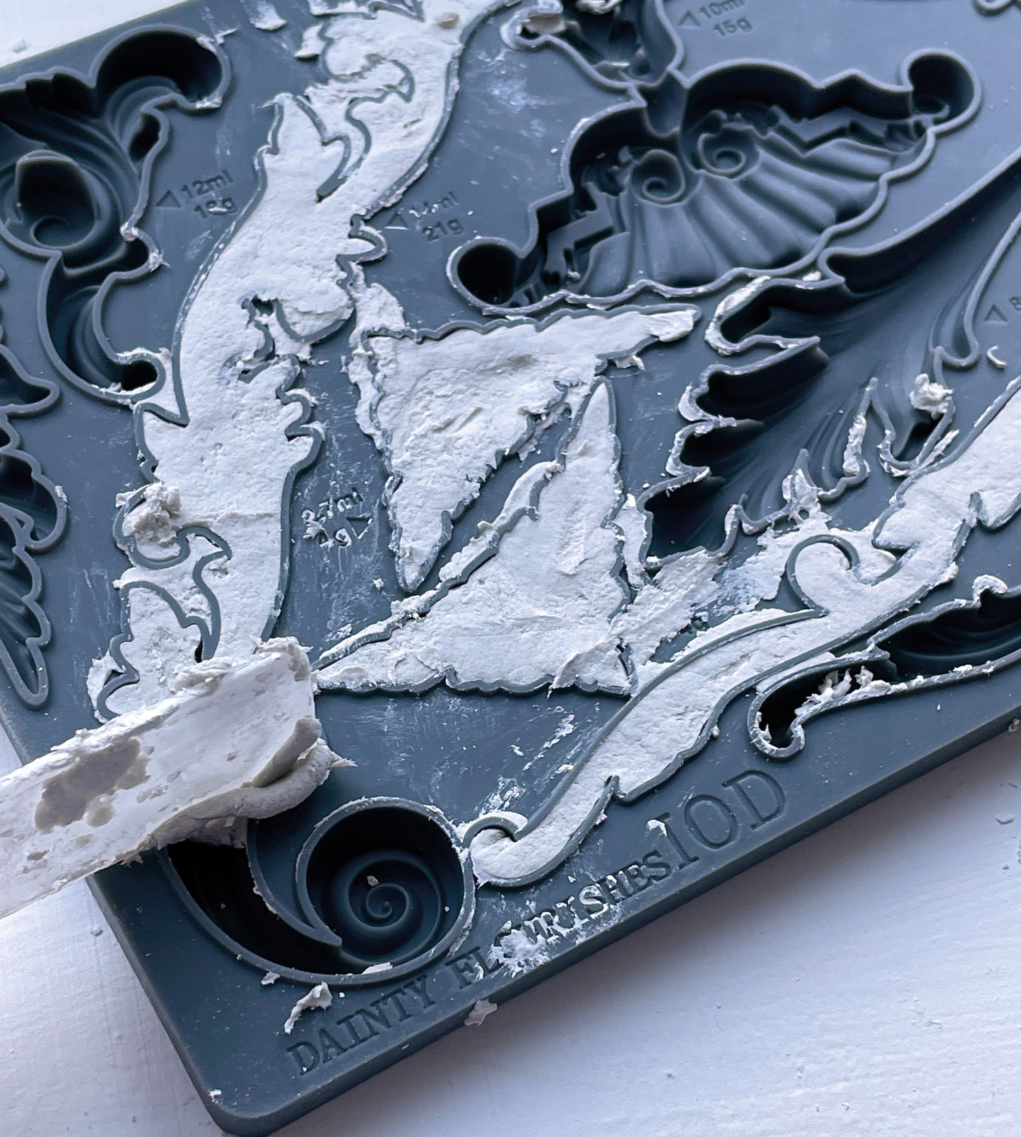 Dainty Flourishes IOD décor mould 6 x 10 - by Iron Orchid Designs