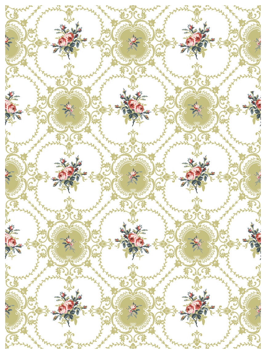 Lattice Rose IOD Paint Inlay by Iron Orchid Design (8) 12 X 16 Sheets - Limited Release