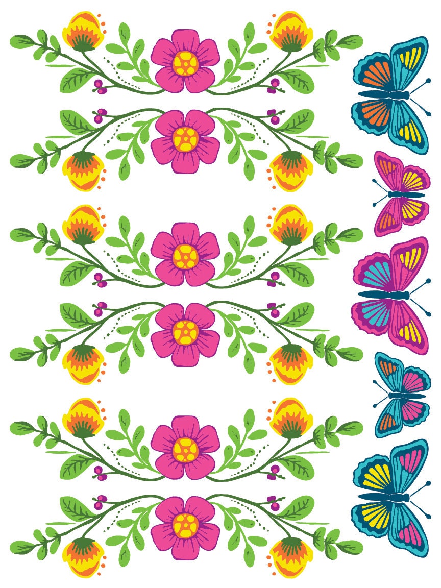 Vida Flora IOD Paint Inlay by Iron Orchid Design (8) 12 X 16 Sheets - Limited Release