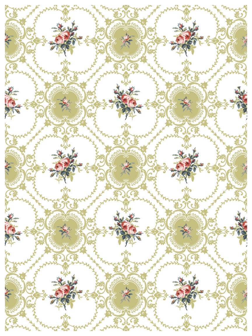 Lattice Rose IOD Paint Inlay by Iron Orchid Design (8) 12 X 16 Sheets - Limited Release