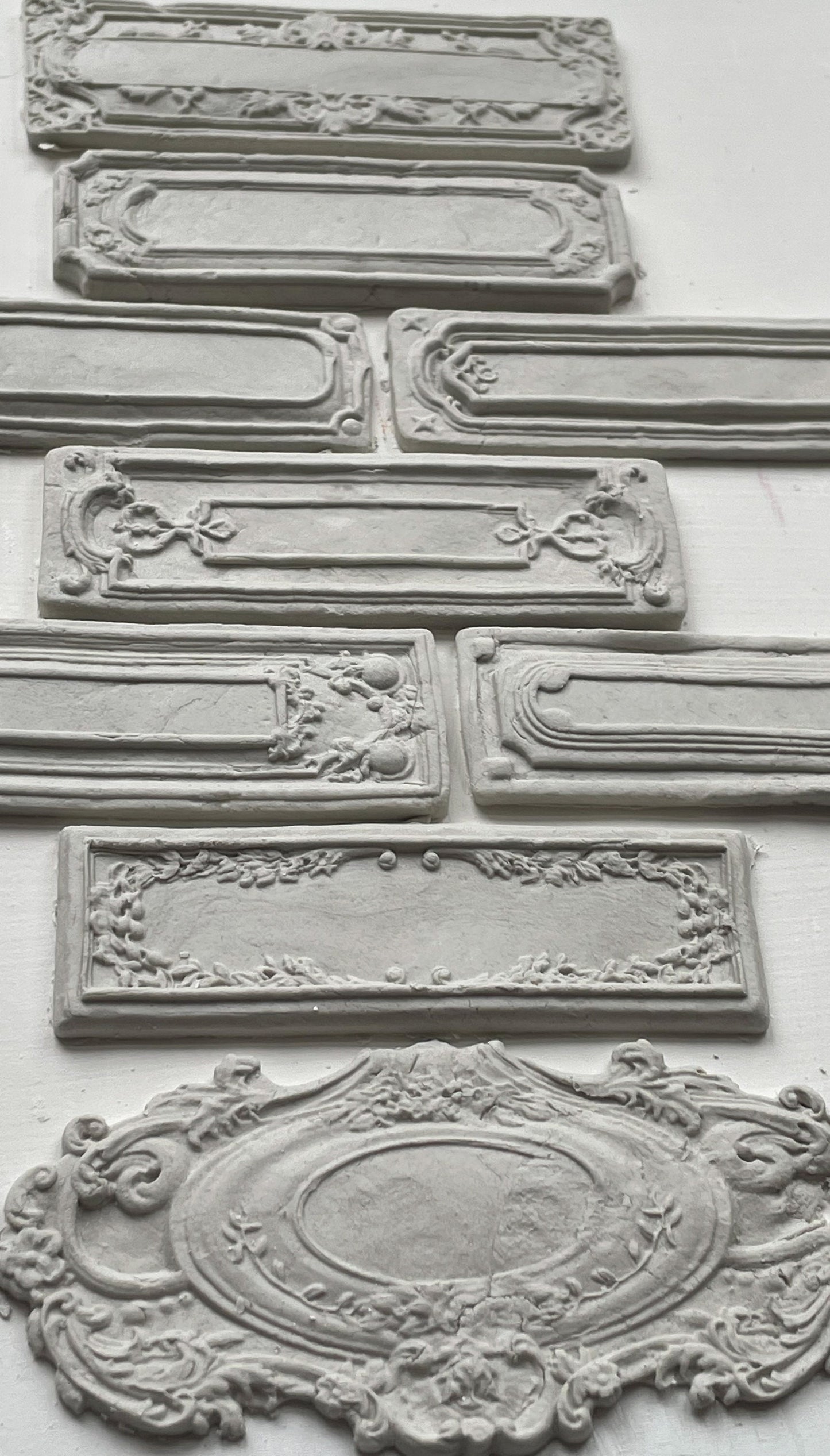 Conservatory Labels IOD décor mould 6 x 10 - by Iron Orchid Designs