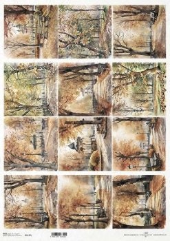 Autumn Views Collage ITD Decoupage Rice Paper | Size A3 | 16.5inch x 11.7inch | R1137L