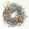 Christmas Wreaths ITD Decoupage  Rice Paper |  6 sheets of rice paper 6" x 6" each 6 different designs in one package RSM100