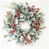 Christmas Wreaths ITD Decoupage  Rice Paper |  6 sheets of rice paper 6" x 6" each 6 different designs in one package RSM100