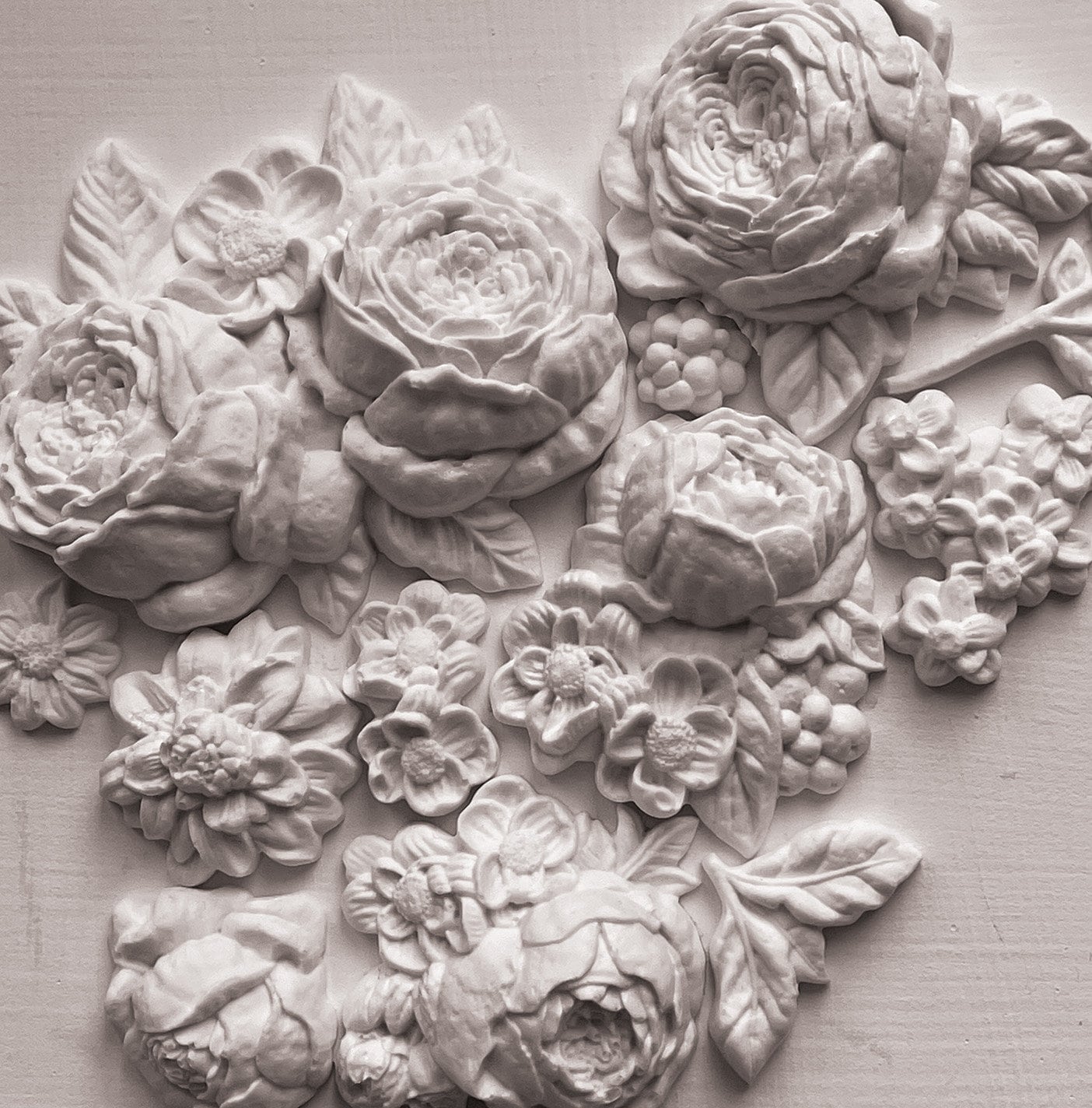 Felicite Mould IOD décor mould 5 x 7 - by Iron Orchid Designs