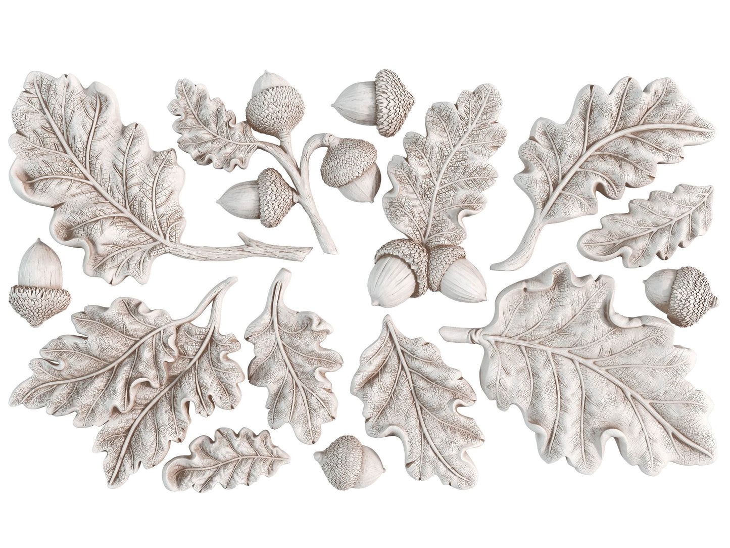 Oak Leaves & Acorns Mould IOD décor mould 6 x 10 - by Iron Orchid Designs