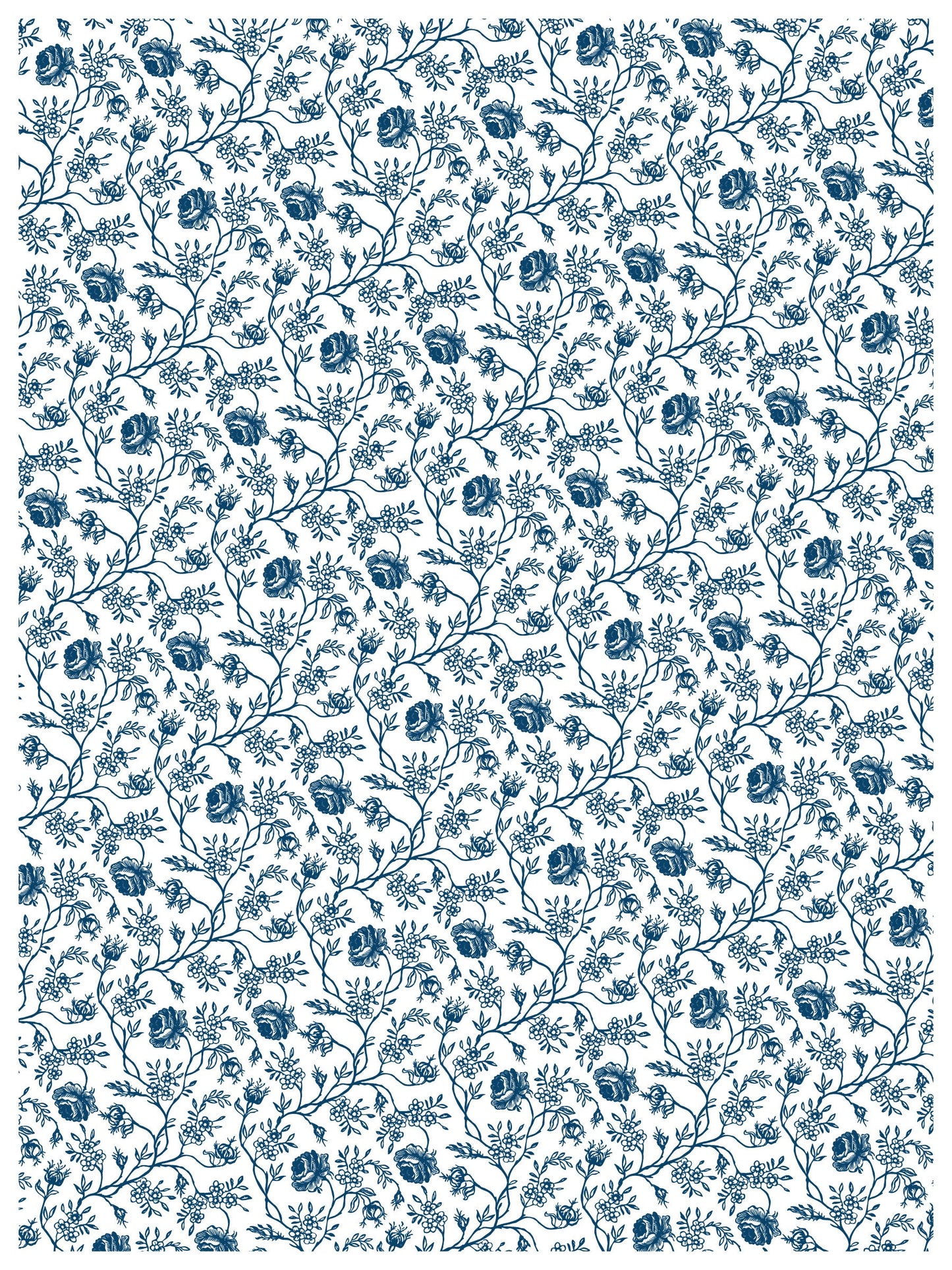 Delft Traditions Azure IOD Paint Inlay by Iron Orchid Design (8) 12 X 16 Sheets- Limited Release