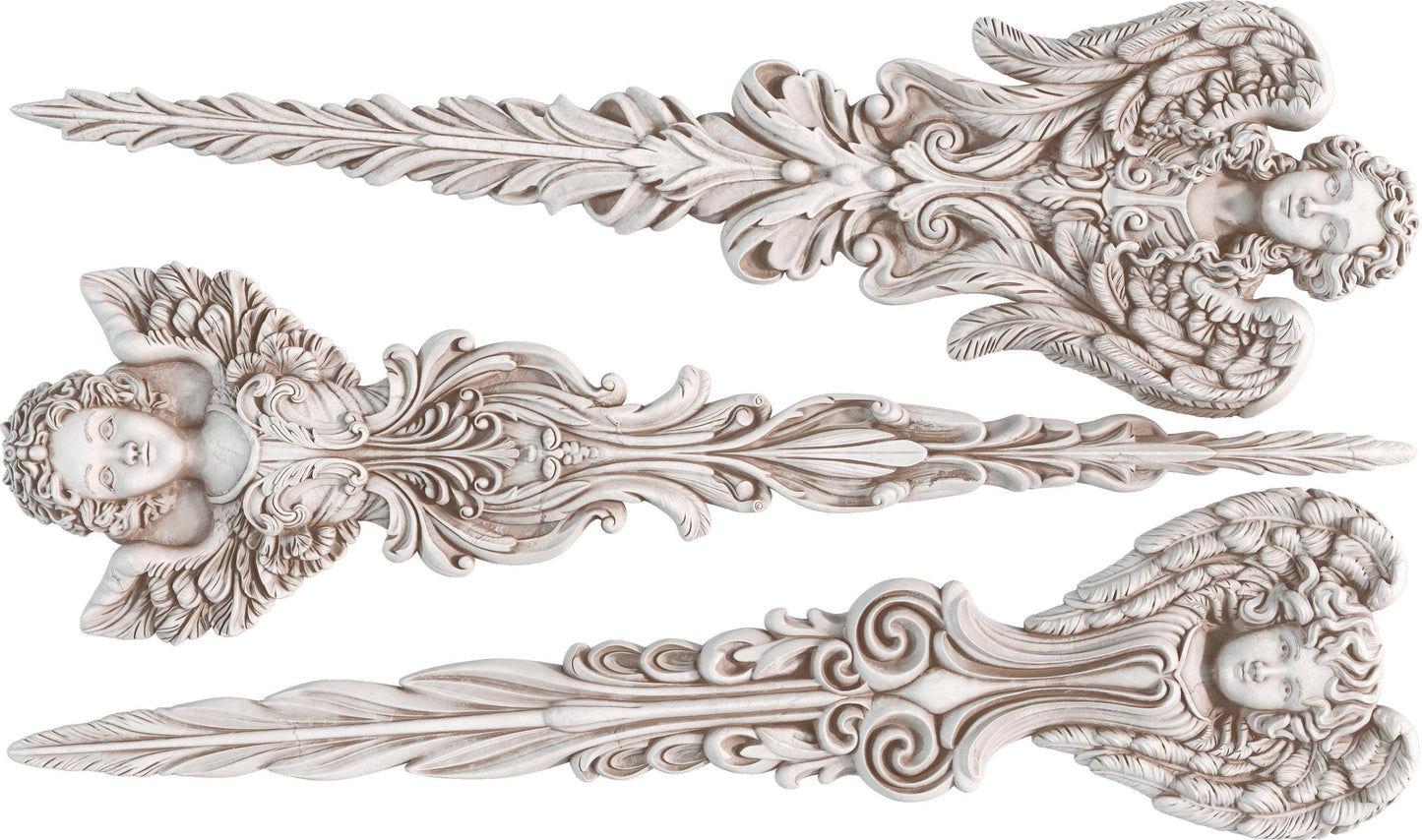 Angelic Tapers IOD décor mould 6 x 10 - by Iron Orchid Designs - Limited Holiday Release