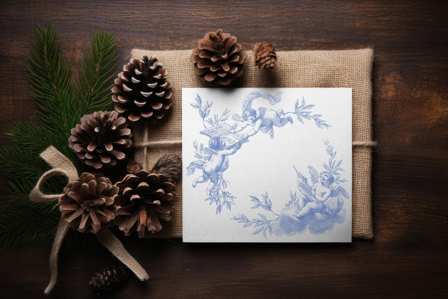 Classical Christmas 12 X 12  IOD stamp  - by Iron Orchid Designs - Limited Holiday Release