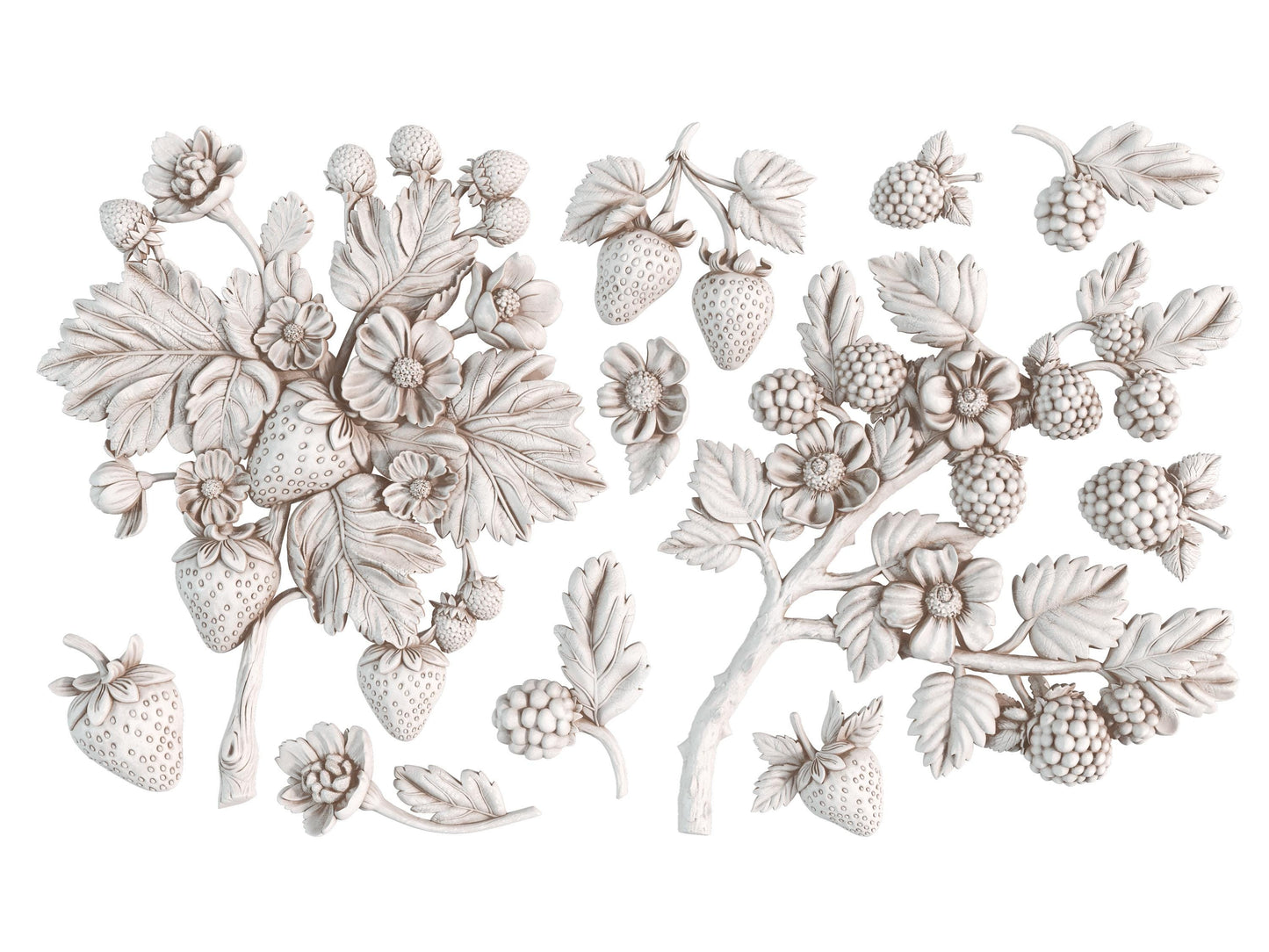 Wild Berries IOD décor mould 6 x 10 - by Iron Orchid Designs