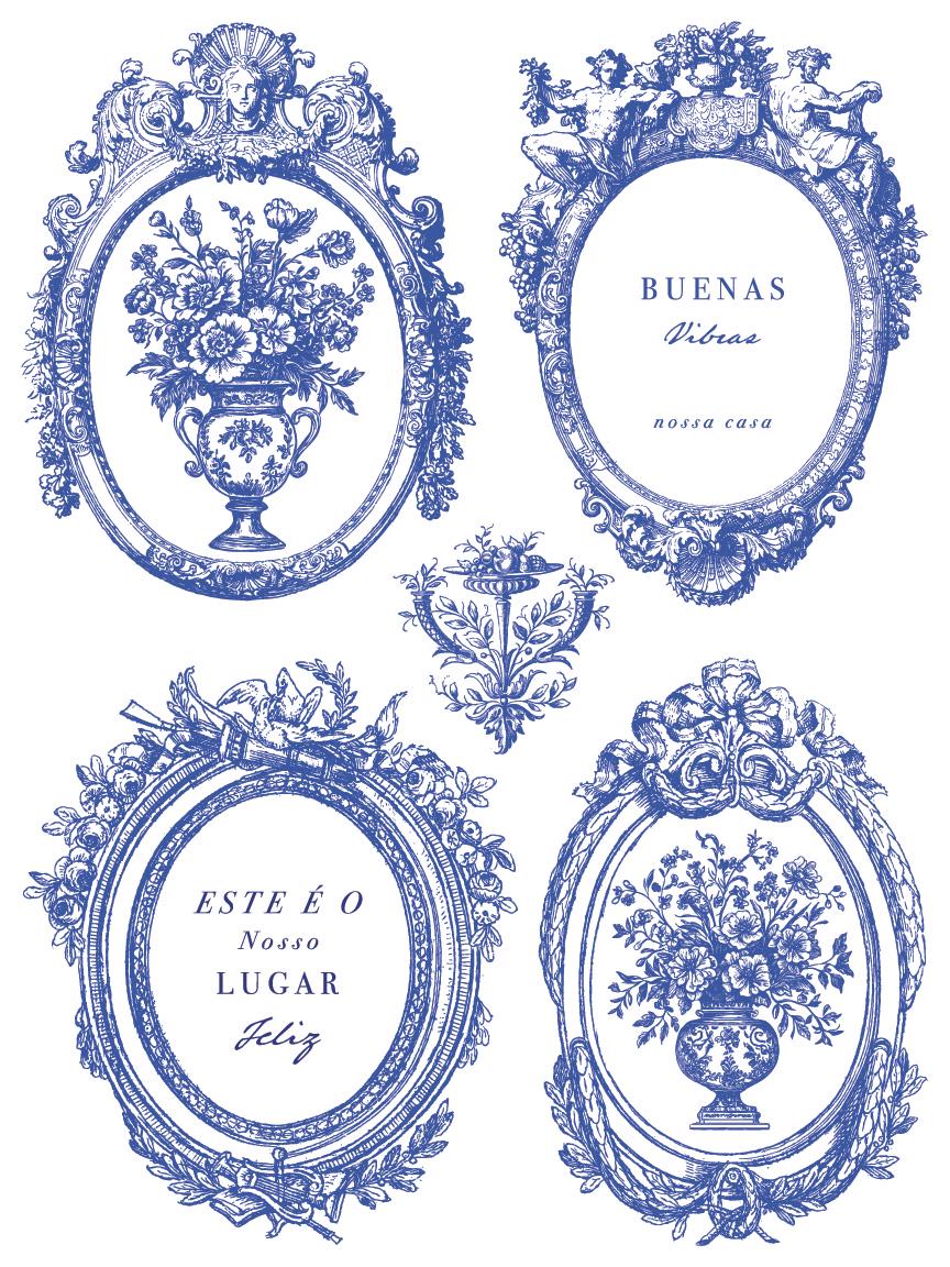 Portofino IOD Paint Inlay by Iron Orchid Design (8) 12 X 16 Sheets - Limited Release