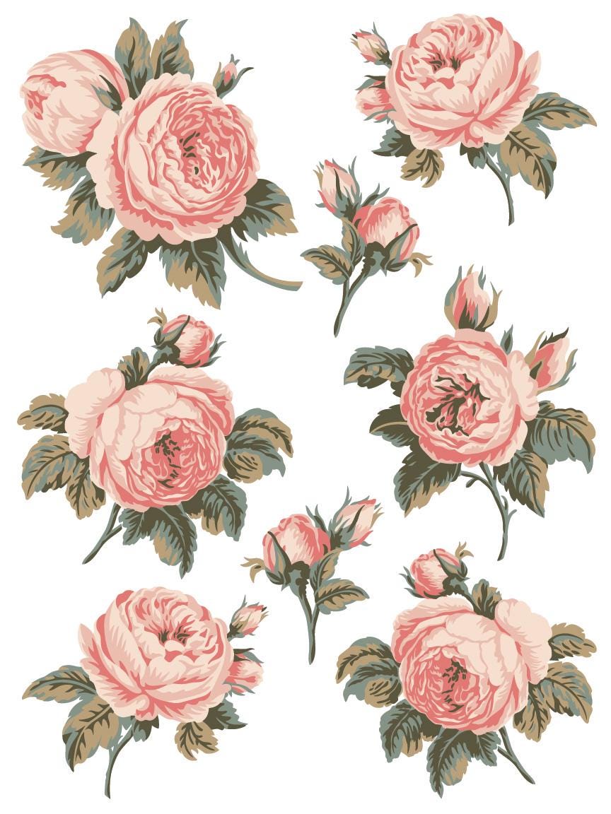 Spring Melody IOD Paint Inlay by Iron Orchid Design (8) 12 X 16 Sheets - Limited Release
