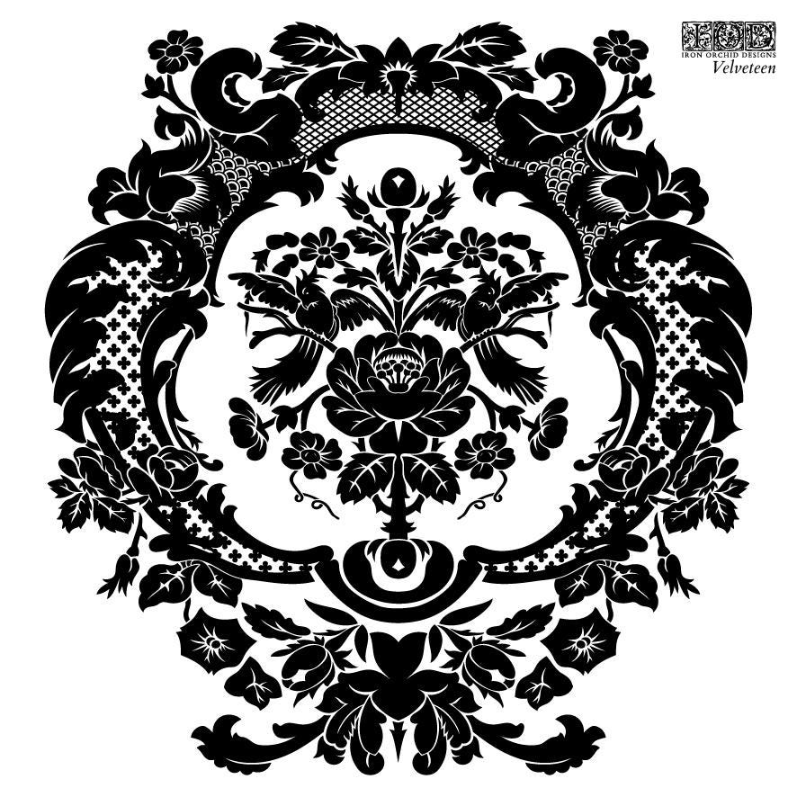 Velveteen 6 x 6  IOD stamp 4 sheets - by Iron Orchid Designs