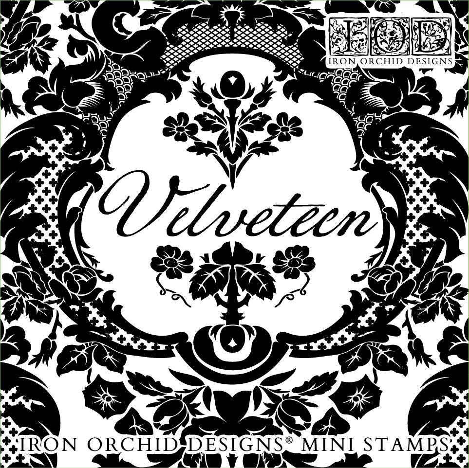 Velveteen 6 x 6  IOD stamp 4 sheets - by Iron Orchid Designs