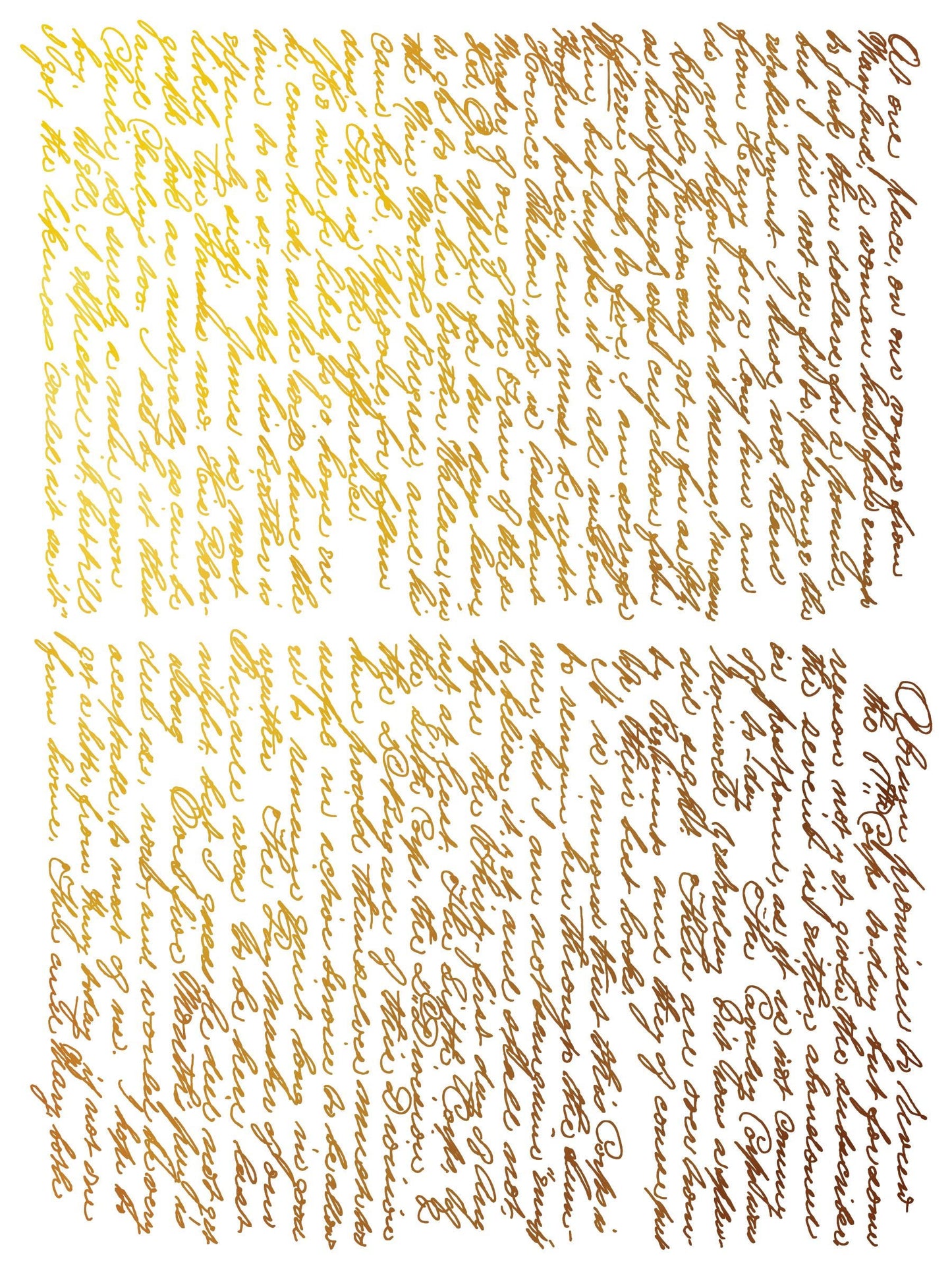 Emporium IOD Gold Foil Transfer Pad with (8) 12 x 16 Sheets by Iron Orchid Designs Rub-On Furniture Transfer Decal