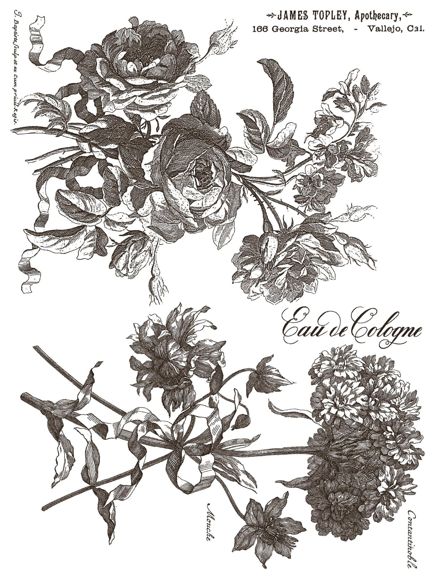Floriography IOD Paint Inlay by Iron Orchid Design (8) 12 X 16 Sheets - Limited Release