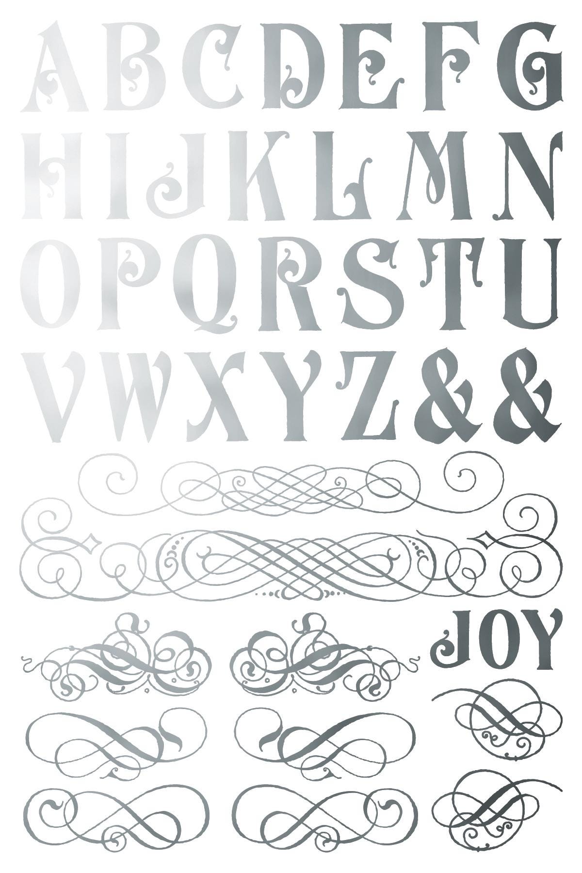 Figgy & Flourish IOD Foil Transfer Pad (8) 8 x 12 Sheets by Iron Orchid Designs Rub-On Furniture Transfer Decal 2025 Limited Holiday Release