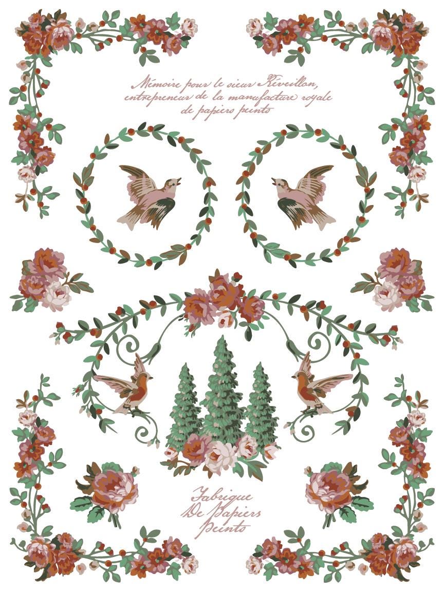 La Folie IOD Paint Inlay by Iron Orchid Design (8) 12 X 16 Sheets - 2025 Limited Holiday Release